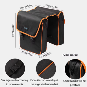 Büyük Kapasiteli Su Geçirmez Bisiklet Arka Bagaj Çantası Dağ Bisikleti Sürüş Arka Çantası Yağmurlukla Birlikte Arka Sele Ekipmanı - Product Image 4