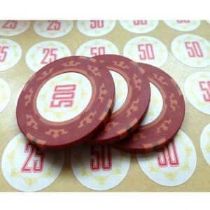 Nhà máy tùy chỉnh Holographic Poker chip trò chơi sticker cho cờ Bạc Casino cờ Bạc chip Sticker nhãn laser với số serial - Product Image 4