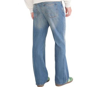 Jeans de Mezclilla Azul Vintage para Hombre, Estilo Casual, Corte Recto, Tela de Algodón Crudo, Jeans Personalizados para Hombre - Product Image 5