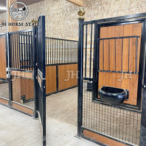 Fil de maille de sécurité HDG acier préfabriqué revêtement en poudre bois dur classique cheval équin décrochage cheval stable à vendre - Product Image 3