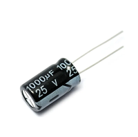 1000 UF 25 V tamaño 10*17mm 25 V/1000 UF condensador electrolítico 1000 UF 25 V componentes electrónicos circuitos integrados