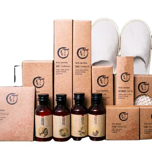 Luxury Hotel Hotel Shampoo Body Wash Body Lotion With Spa Slippers Vanity Kit Hotel