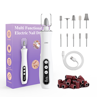 Nouvelle perceuse à ongles électrique au design innovant, portable, avec écran LED transparent, kit de pédicure et manucure, polisseuse à ongles électrique, recharge rapide par USB