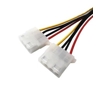 Sata <b>Power</b> <b>Cable</b> 15 Pin Male To 2x 4 Pin Female Adapter For Hard Drive <b>Power</b> Supply - Product Image 2