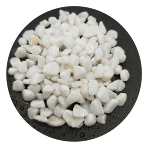 Super beau jardin extérieur pavage <span class=keywords><strong>Parterre</strong></span> décoration naturel neige blanc dégringolé galets poli pois gravier à vendre - Product Image 1