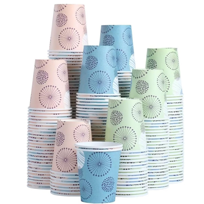 Takeaway White Single/double/corrugated Wall Paper Cup Custom Printed Disposable Coffee Paper Cups