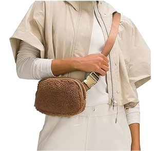 Sac banane ajustable en polaire pour la taille, sac bandoulière polyvalent, vente en gros - Product Image 1