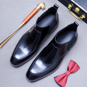 Nouvelles bottes en cuir pour hommes, style printemps, best-seller, pour les occasions formelles, chaussures décontractées pour les événements formels, chaussures en cuir pour l'extérieur - Product Image 6