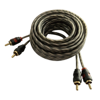 Cable de Audio HiFi al por Mayor, Cable RCA de Cobre Libre de Oxígeno OFC, Blindado y Chapado en Oro, Estéreo para Audiófilos, OEM ODM