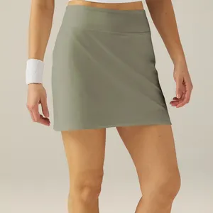 女性超讨人喜欢的主动裙a线合身锻炼4向弹力涤纶氨纶二合一运动裙