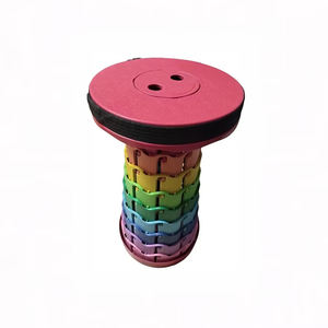 Tabouret pliant télescopique multifonction arc-en-ciel, chaise compacte et portable pour les voyages, la maison, le camping, la randonnée, le pique-nique - Product Image 4
