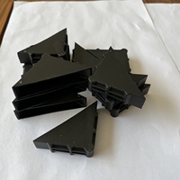 Protecteur d'angle en plastique Kuliwei, noir, triangle, pour la protection des coins des emballages, des cadres en verre et des meubles