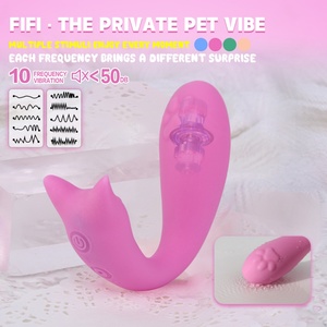 Vibrador de Silicona CF-U9120 Fantasy Fox para Punto G, Estimulador Vaginal y Clitoriano, Vibrador en Forma de Huevo 100% Impermeable para Masturbación Adulta - Product Image 1