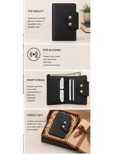 Portefeuille en cuir véritable pour homme, finition premium, fourni directement par l'usine, provenant d'un fournisseur indien. - Product Image 2
