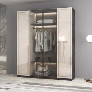 Mueble de Comedor de Madera Maciza con Armario Vestidor Personalizado de Lujo, con Estantes de Almacenamiento y Aparadores para Sala de Estar y Cocina - Product Image 1