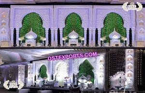 Tradicional Shiv Parvati tema boda escenario Grand Srilankan boda escenario decoración hindú boda Shiv Parvati escenario configuración - Product Image 2