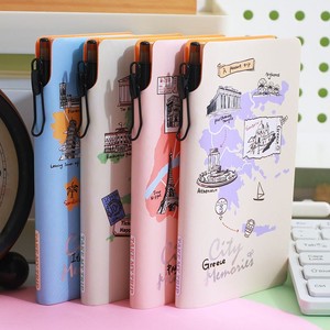 Libreta de Viaje con Bolígrafo Integrado, Mini Libreta de Cuero Suave, Regalo Empresarial, con Bolsillo y Cuaderno de Notas - Product Image 1