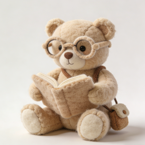 Oso de Peluche Personalizado con Libro, Muñeco de Peluche Decorativo, Material Suave, Regalo de Compañía, Venta Directa de Fábrica, Venta al por Mayor - Product Image 2