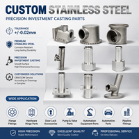 Pièces de jauge à bride en acier inoxydable 304 316 haute résistance, moulées par investissement, certifiées aux rayons X, pour arbres de transmission marins
