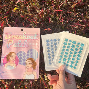 Parches Hidrocoloides para el Acné con 40 Puntos de Brillo en Forma de Estrella, Parches Impermeables para Granos con Aceite de Árbol de Té para el Rostro - Product Image 1