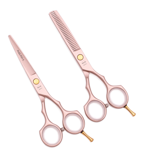 Tijeras de Peluquería Profesionales AQIABI de 5.5 Pulgadas, Tijeras de Corte de Pelo de Acero Inoxidable Japonés, Tijeras de Entresacar, Modelo A1104 - Product Image 2