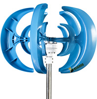 Contrôleur d'éolienne vertical hors réseau en gros 48V 12/24v système d'énergie 500W 1Kw 2Kw 3Kw éolienne sur le toit
