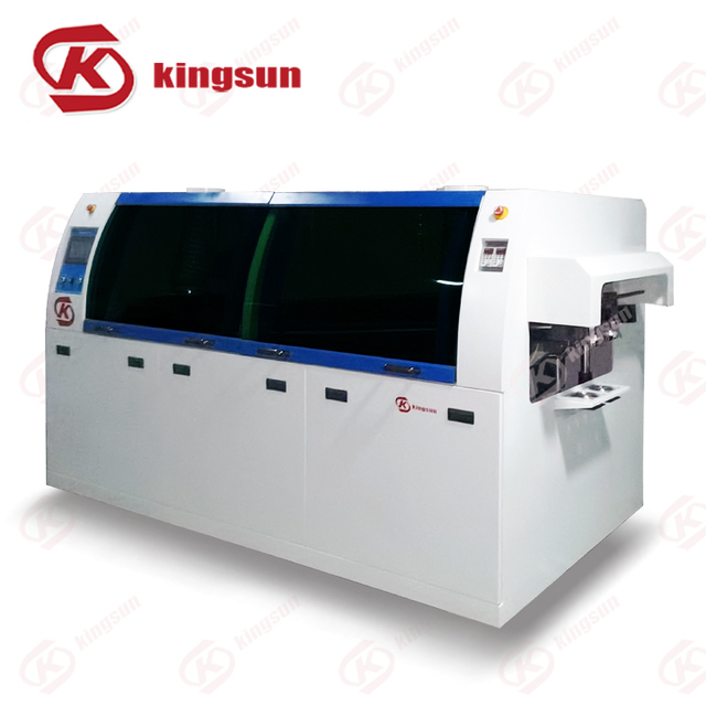 Exquisite Manufacturing Axial Fan Cooling Touch Type Lead-free KS-300 Double Wave Soldering Machine With Import PLC for Smt Line