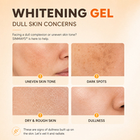 Gel éclaircissant à la papaye et au glutathion, gel hydratant pour le corps et le visage, réparation des taches brunes