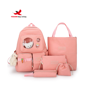 Wholesale Hot Selling Stylish 5 PCS Set High Quality <b>Backpack</b> Shoulders Bag School <b>Backpack</b> Set Daily <b>Backpack</b> - Product Image 2