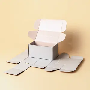 생분해성 에코 친화적 인 판지 종이 작은 고급 화장품 선물 핑크 골판지 배송 우편물 사용자 정의 포장 상자