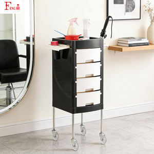 Chariot de salon T0165 avec logo/couleur personnalisés, chariot à 4 tiroirs, roues silencieuses de 3 pouces, livraison directe pour <span class=keywords><strong>studio</strong></span> de beauté - Product Image 1