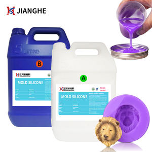 1 ליטר העור בטוח רך ecofriendly רך גמיש מייצר שתי צבע פלטינה לריפוי סיליקון נוזלי - Product Image 1