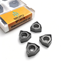 Plaquettes de fraisage CNC en carbure WNMU à alimentation rapide WNMU060408-GM, outils de tournage extérieur robustes, revêtement PVD, personnalisables OEM