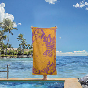 Serviettes de plage tropicales d'été personnalisées de luxe, séchage rapide, rayées, écologiques, jetables, en polyester, sans sable, pour le camping et les voyages - Product Image 2