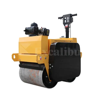 Excalibur-Mini compacteur à double tambour vibrant pour le compactage d'asphalte avec démarrage électrique pour la construction