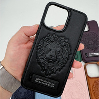Nouvelle coque de téléphone 2025 style professionnel avec support invisible intégré pour iPhone 16 Pro Max 15 14 17 Air, motif cuir