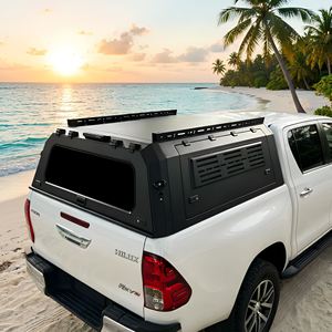 Couverture de benne de camionnette professionnelle en alliage d'aluminium, type hard-top, avec feu stop supérieur, pour Ranger/Hilux/<span class=keywords><strong>Tacoma</strong></span>/D-Max de 5,0 pieds - Product Image 2