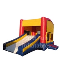 Château gonflable modulaire 2 en 1 avec petite toboggan intégrée pour enfants