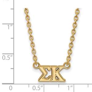 Vente en gros Acier Inoxydable 316L Pvd Plaqué Or 18k Sororité Sigma <span class=keywords><strong>Kappa</strong></span> Collier Simple Collier Sororité Personnalisé Femmes - Product Image 2