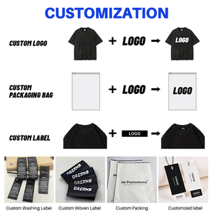 HIC Custom High Quality 500gsm Heavyweight Oversized Cotton <strong>Polyester</strong> <strong>Hoodie</strong> Blank Plain Pullover Cropped Hoodies Men - Product Image 4