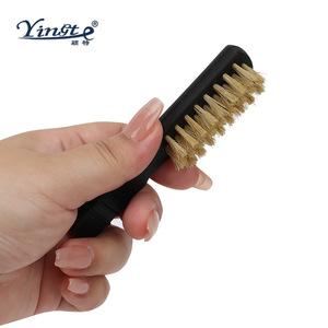 Cepillo para zapatos Yinste con cerdas suaves de pelo de cerdo para limpiar y cuidar los zapatos - Product Image 3