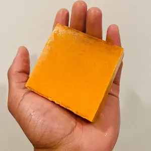 Lemon Turmeric Kojic Acid Brightening Soap Handmade Solid Face Soap Dark Spot Remover With Papaya As Main Ingredient Wholesale