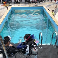 Fabricant de piscines gonflables préfabriquées en conteneurs, piscine sur mesure pour enfants et adultes, usine