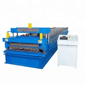 2024 Double Layer Roof Tile Making Machine Metal Sheet Roof Roll Forming Machine Roofing Sheet Making Machine