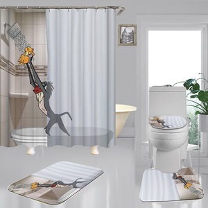 Drap <span class=keywords><strong>de</strong></span> bain 3d, ensembles <span class=keywords><strong>de</strong></span> salle <span class=keywords><strong>de</strong></span> bains avec <span class=keywords><strong>rideau</strong></span> <span class=keywords><strong>de</strong></span> <span class=keywords><strong>douche</strong></span> et tapis, drap <span class=keywords><strong>de</strong></span> <span class=keywords><strong>douche</strong></span> 3d bon marché - Product Image 2