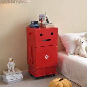 मल्टी फंक्शन डेक लिविंग रूम लकड़ी के रोबोट मध्ययुगीन राणा रोबोट साइड कैबिनेट बेडसाइड टेबल - Product Image 5