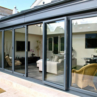 Portes coulissantes en verre, fenêtres coulissantes, portails coulissants, portes métalliques pour maisons, portes intérieures avec cadre, de bonne qualité, conformes aux normes NFRC CE AS2047 TOMA