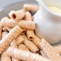 Grosir makanan ringan eksotis rol Wafer biskuit Thailand rasa kelapa diisi rol wafer 106g