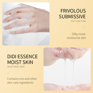 Masque en tissu hydratant et nourrissant à la purée de riz, marque privée, nourrit en douceur la peau, combat le vieillissement, soin du visage - Product Image 5
