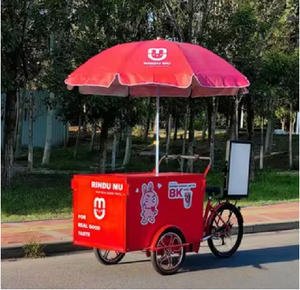 26 इंच खुली इलेक्ट्रिक ट्राइसाइकिल तीन पहिया ब्रशलेस मोटर 200 किलोग्राम पेलोड अनुकूलित रंग कार्गो टेकअवे गाड़ी - Product Image 1